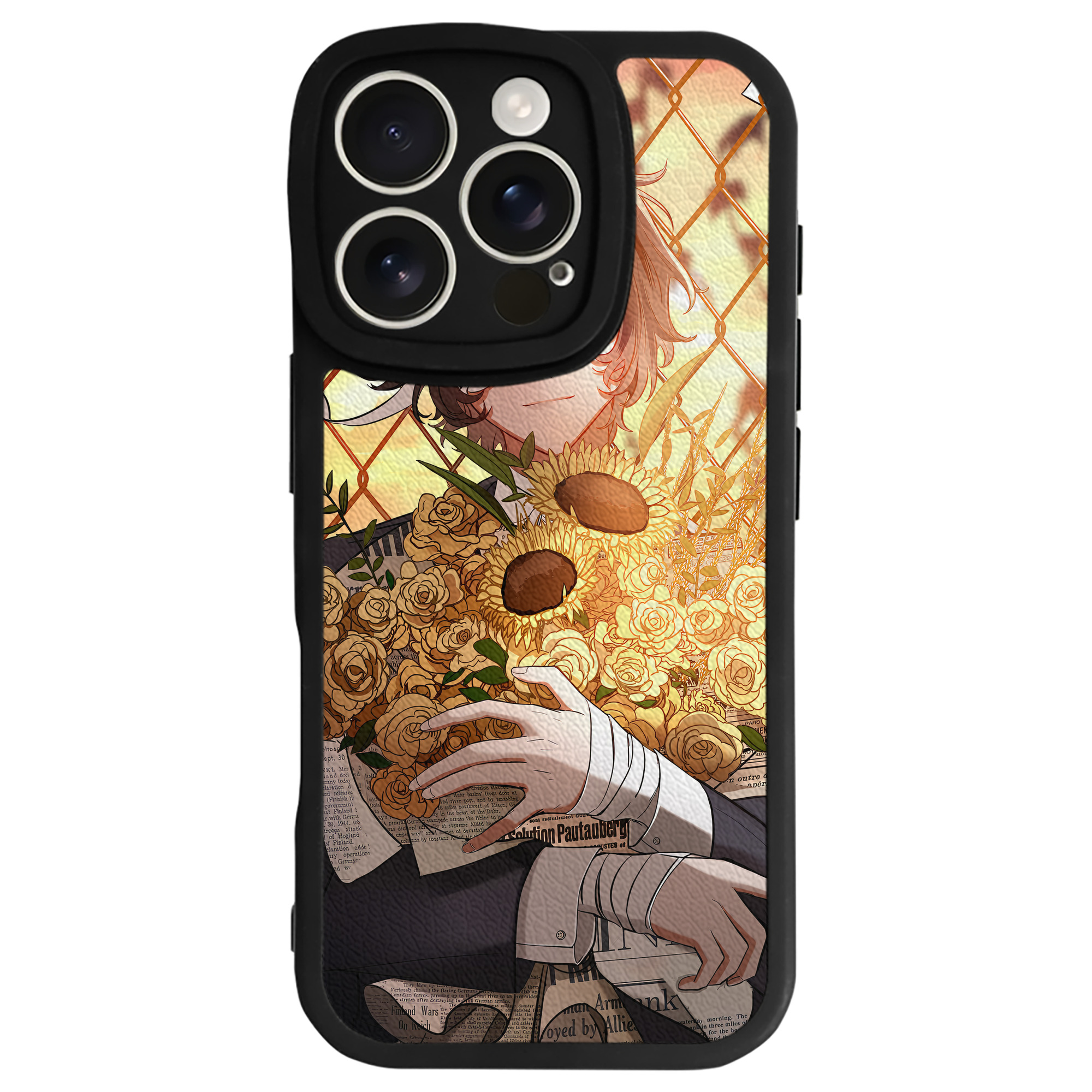 （画像用） 文豪ストレイドッグス Bungo Stray Dogs 【iPhone 16シリーズ対応】シリコンスマホケース（レザー調） 材質：シリコン